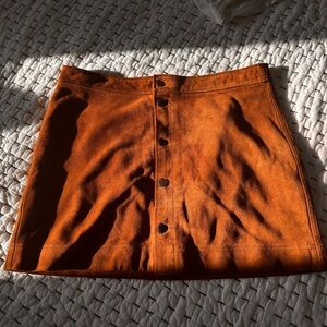 Polo by Ralph Lauren Genuine Leather Mini Skirt